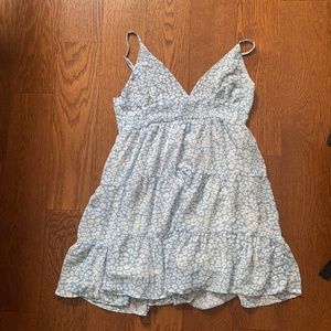 Blue and White Dress